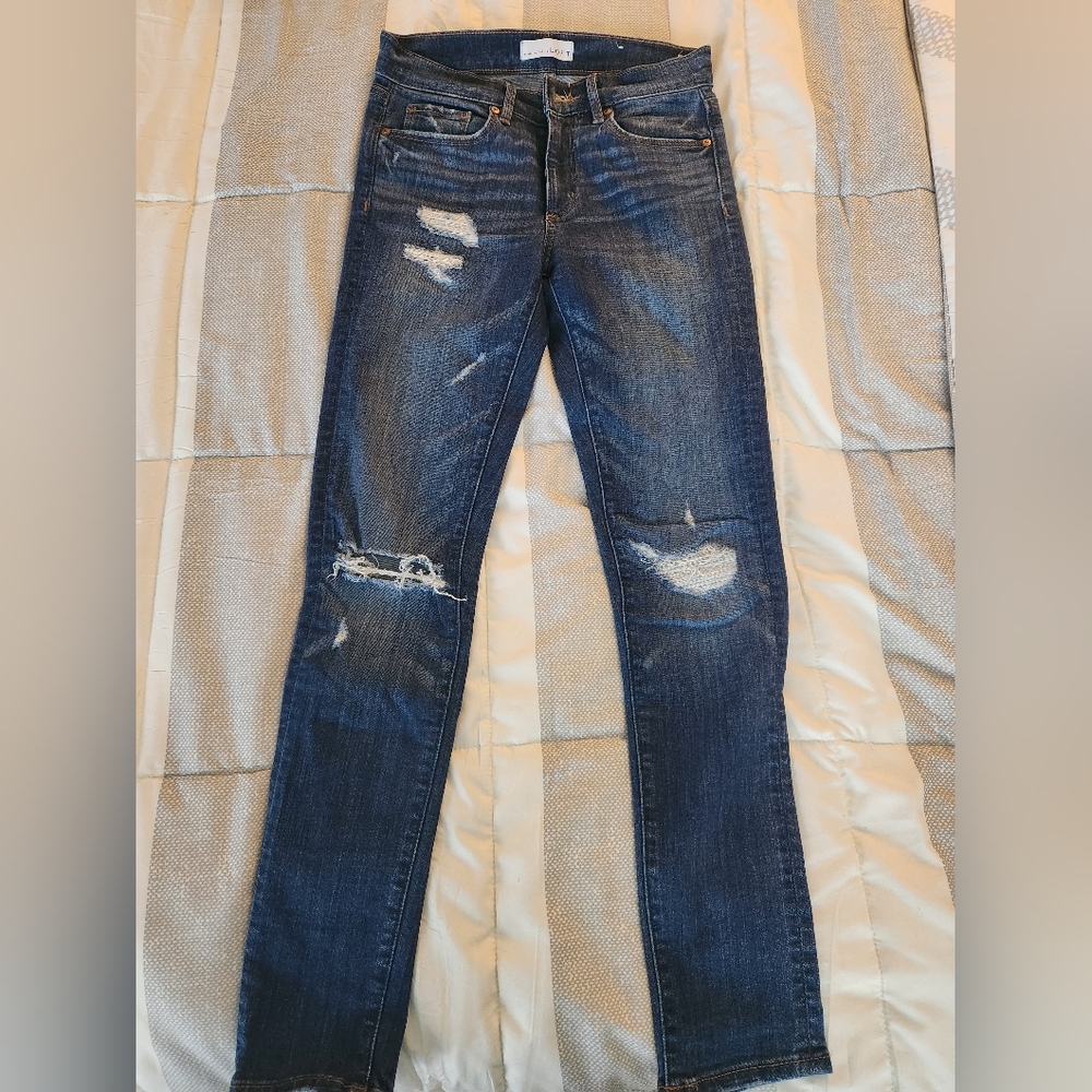 Loft distressed skinny jeans, size 00/24
